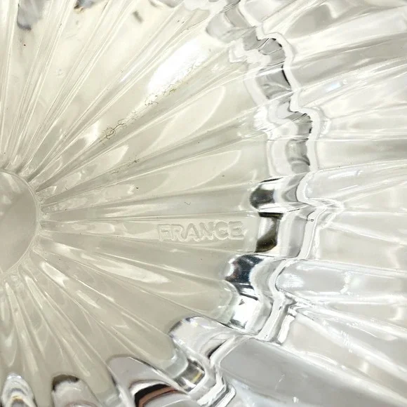 Crystal Desk Clock France Staiger Germany Quartz Cut Glass WORKS w/ Battery - Picture 7 of 16